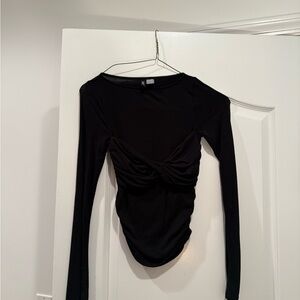 Black Long Sleeve Top